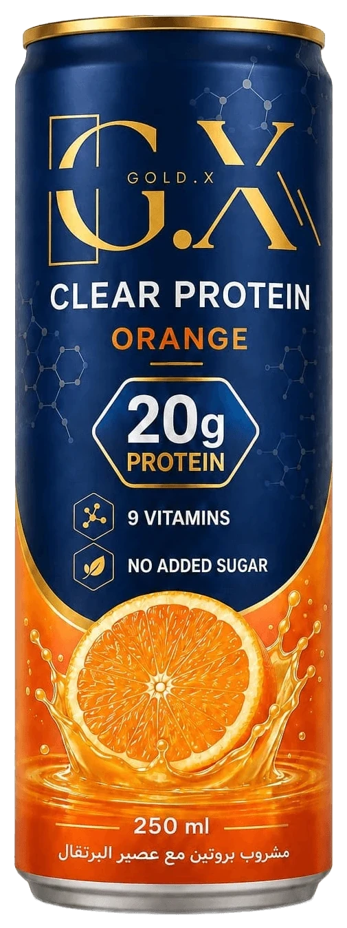 RED AND BLUE Clear Protein Orange, 250ml pack